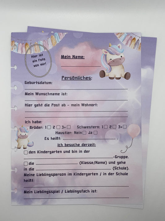Einhorn | Für Kindergarten & Schule