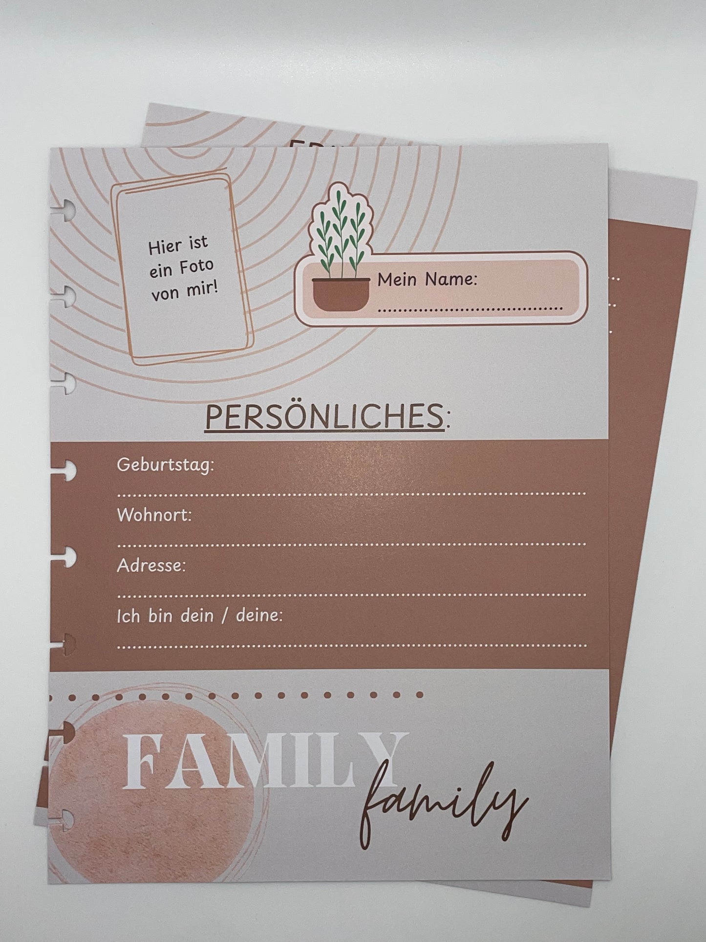 Familien-Bundle (Sohn) | Freundebuchseiten