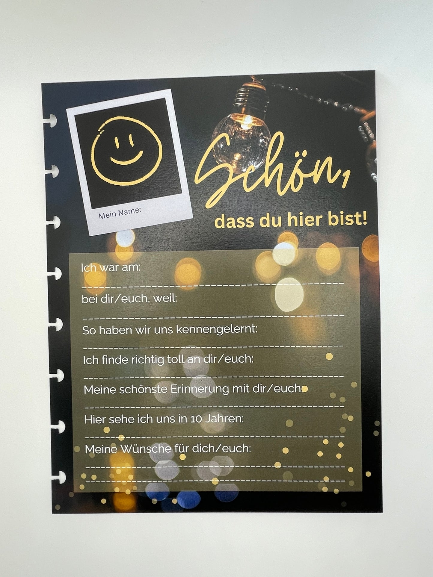 Gästebuch für einen Gast | Erwachsene